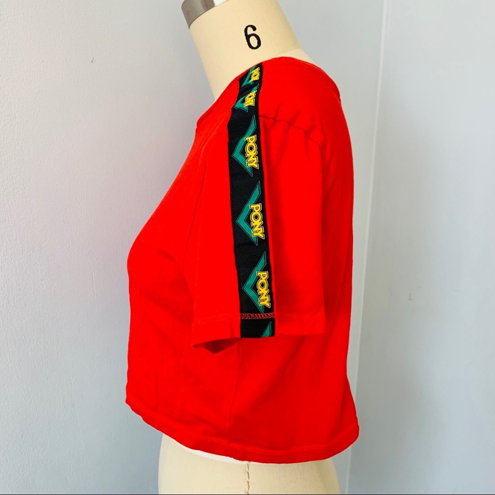 Forever 21 Pony Logo Trim Crop Top - Picture 2 of 8